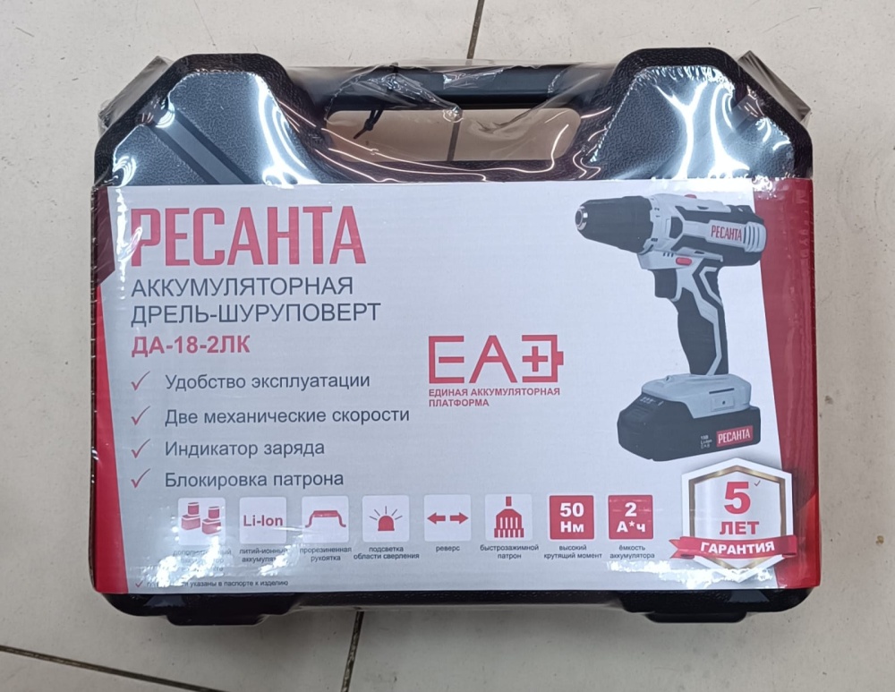 Шуруповерт Ресанта ДА-18_2ЛК Новый