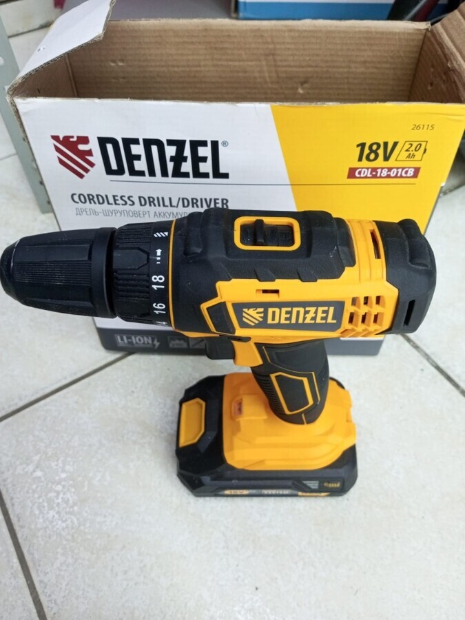 Шуруповерт Denzel cdl18-01cb