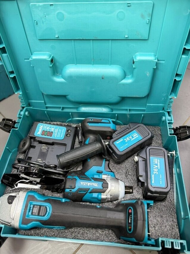 Набор инструментов 2 в 1 Makita (Ушм, гайковерт)